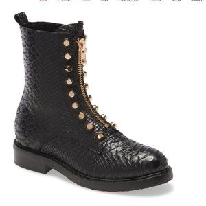 Jeffrey Campbell Tonette Studded Leather Zip Boots